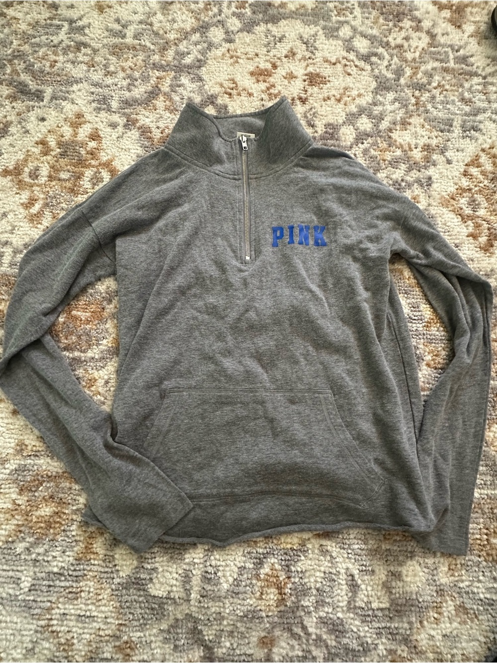 PINK Victoria’s Secret Fresno State Bulldogs Quarter-Zip Pullover